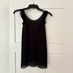 Naked Zebra Black Sheer Blouse
